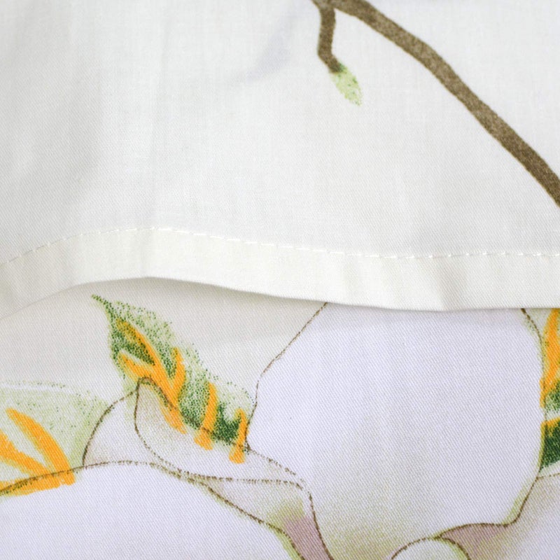 FADFAY White Floral Duvet Cover Set 100% Cotton Farmhouse Bedding with Hidden Zipper Closure 3 Pieces, 1duvet Cover & 2pillowcases,King/California King Size - Image 5